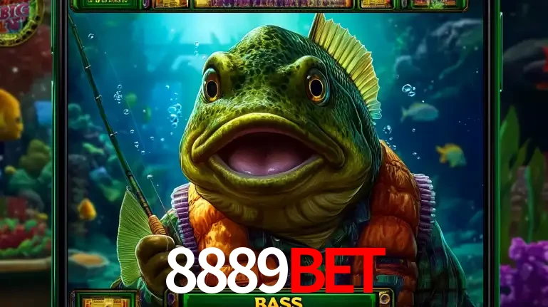 Personagem de peixe pescador do popular jogo de slot com tema de pescaria, uma das emocionantes opções de caça-níqueis para jogar e ganhar no cassino 8889bet.